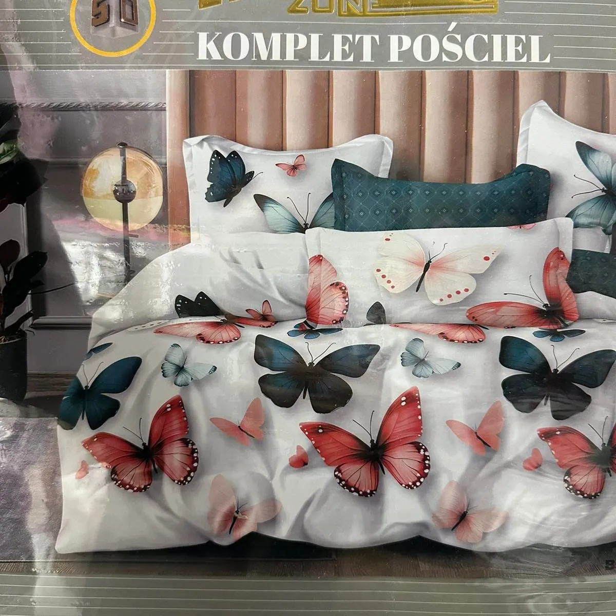 Komplet Pościeli 3cz Milanoando Motyw Motyli 160/200