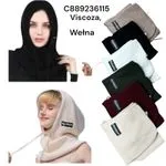 Czapki damskie kominiarki Viscose Welna multikolor