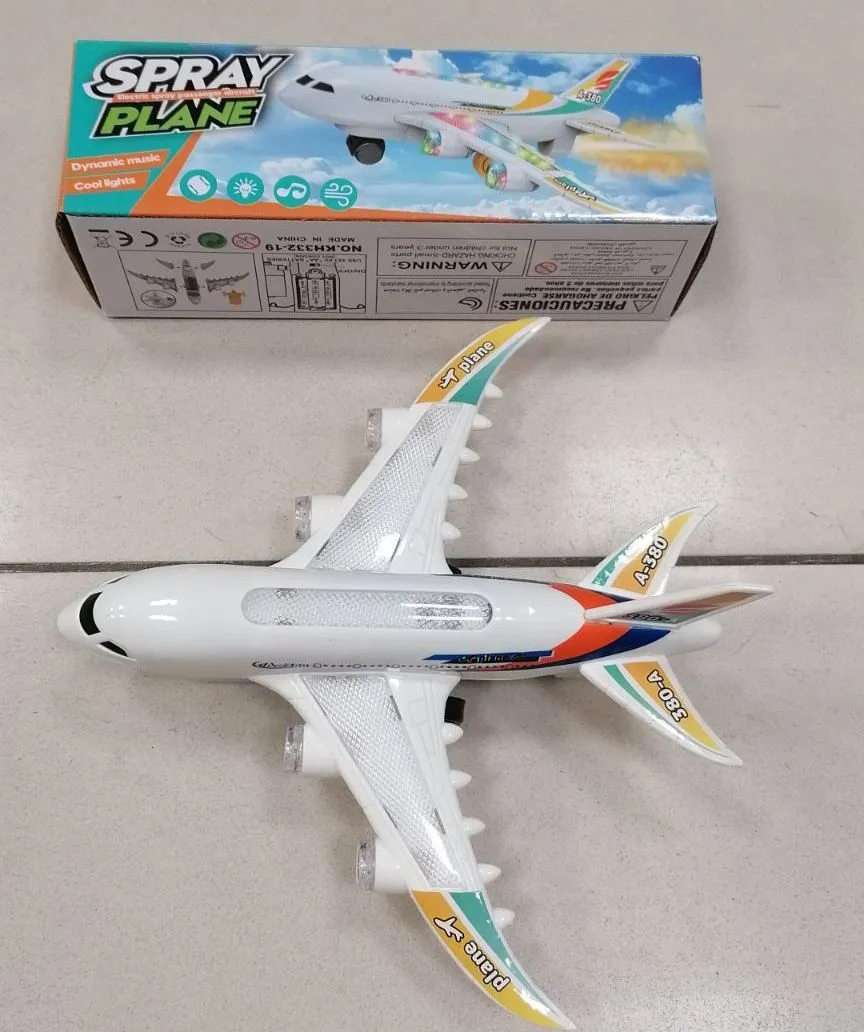 Zabawka samolot Spray Plane z muzyką i światłami