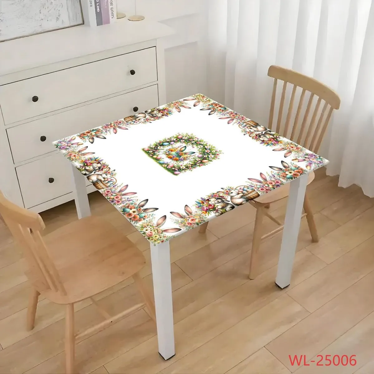 Bieżnik Wielkanocny 85/85 cm z motywem królika
