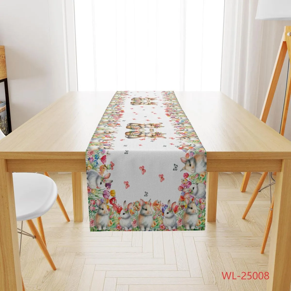 Bieżnik Wielkanocny 150/220 z motywem królików