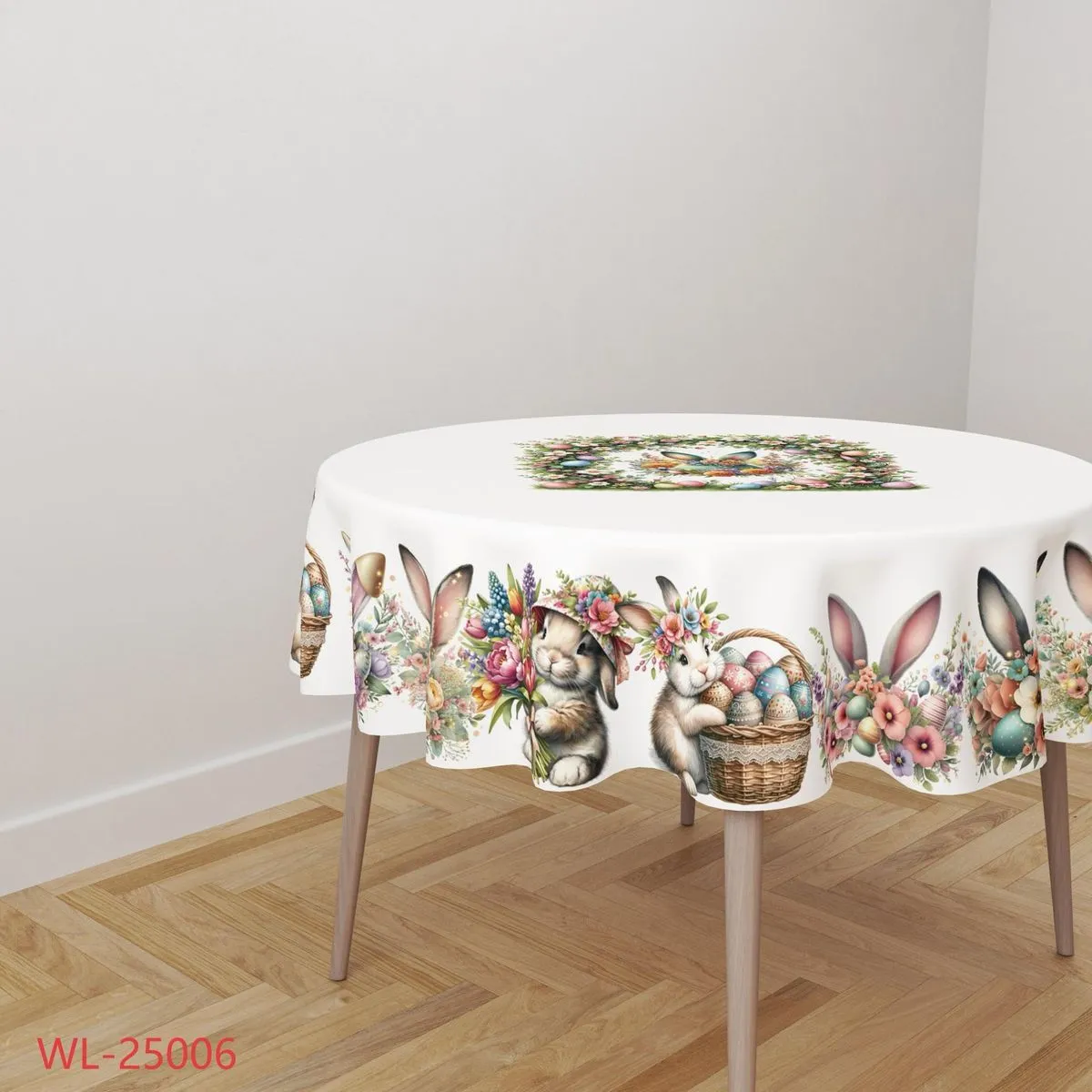 Bieżnik Wielkanocny 180x45 cm z motywem królików