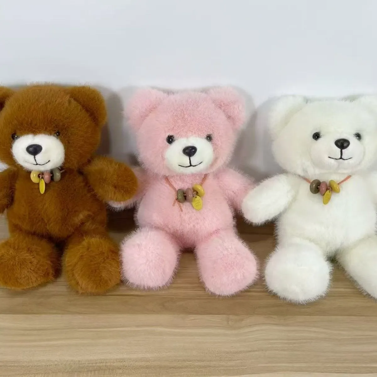 Maskotka Pluszowa Miś 30cm Brązowa/Różowa/Biała