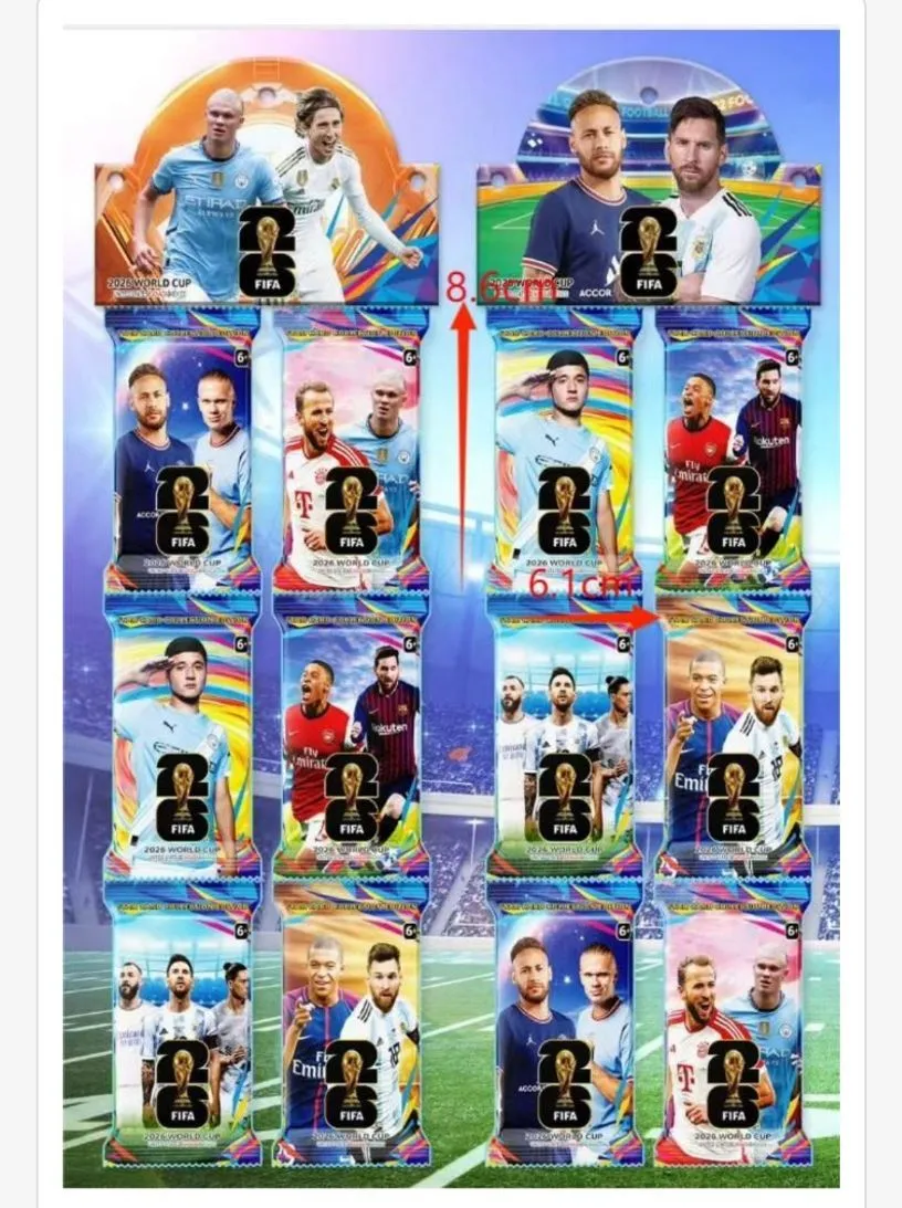 Karty Kolekcjonerskie Piłkarskie FIFA 8cm x 6cm Pika