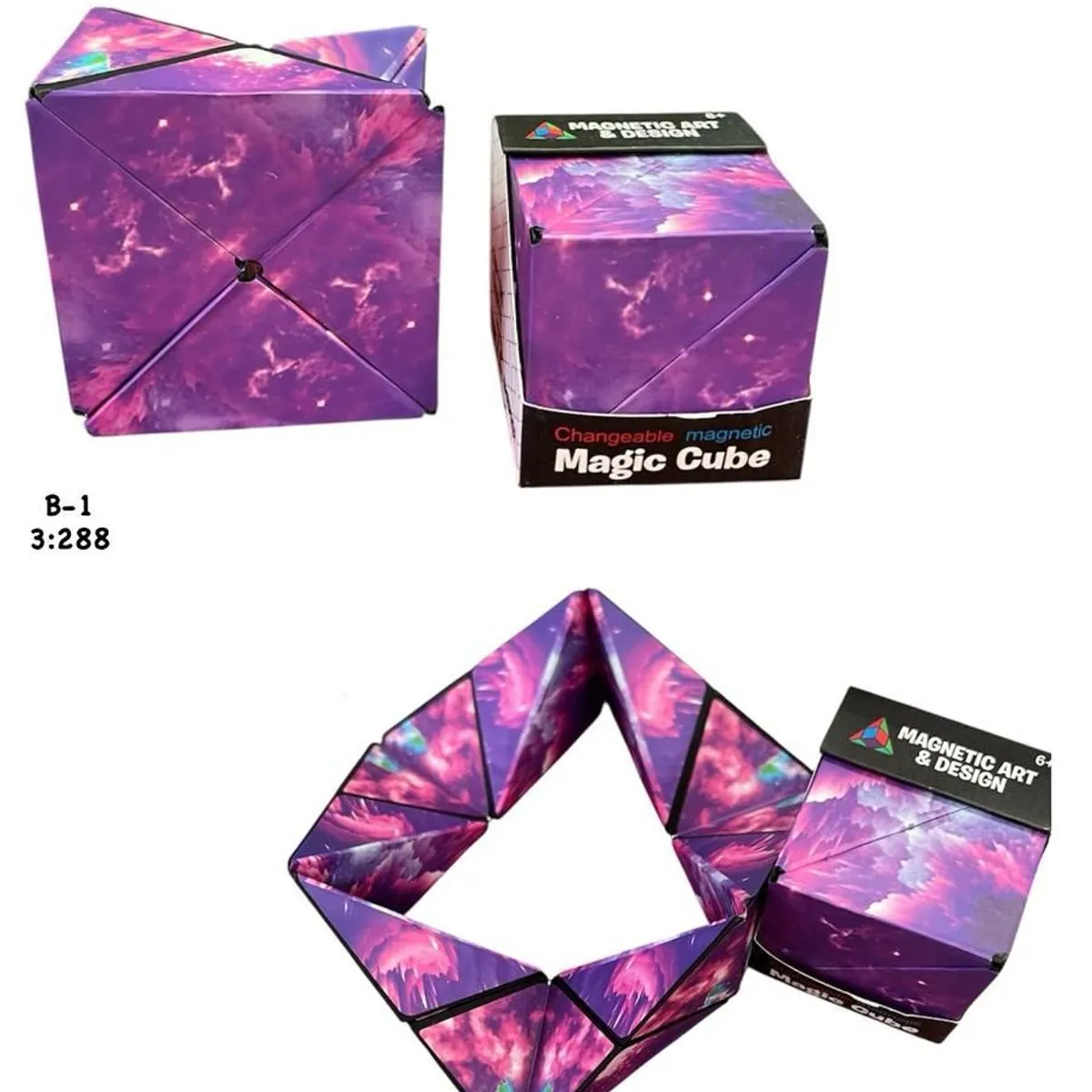 Zabawki Magic Cube fioletowo-różowe
