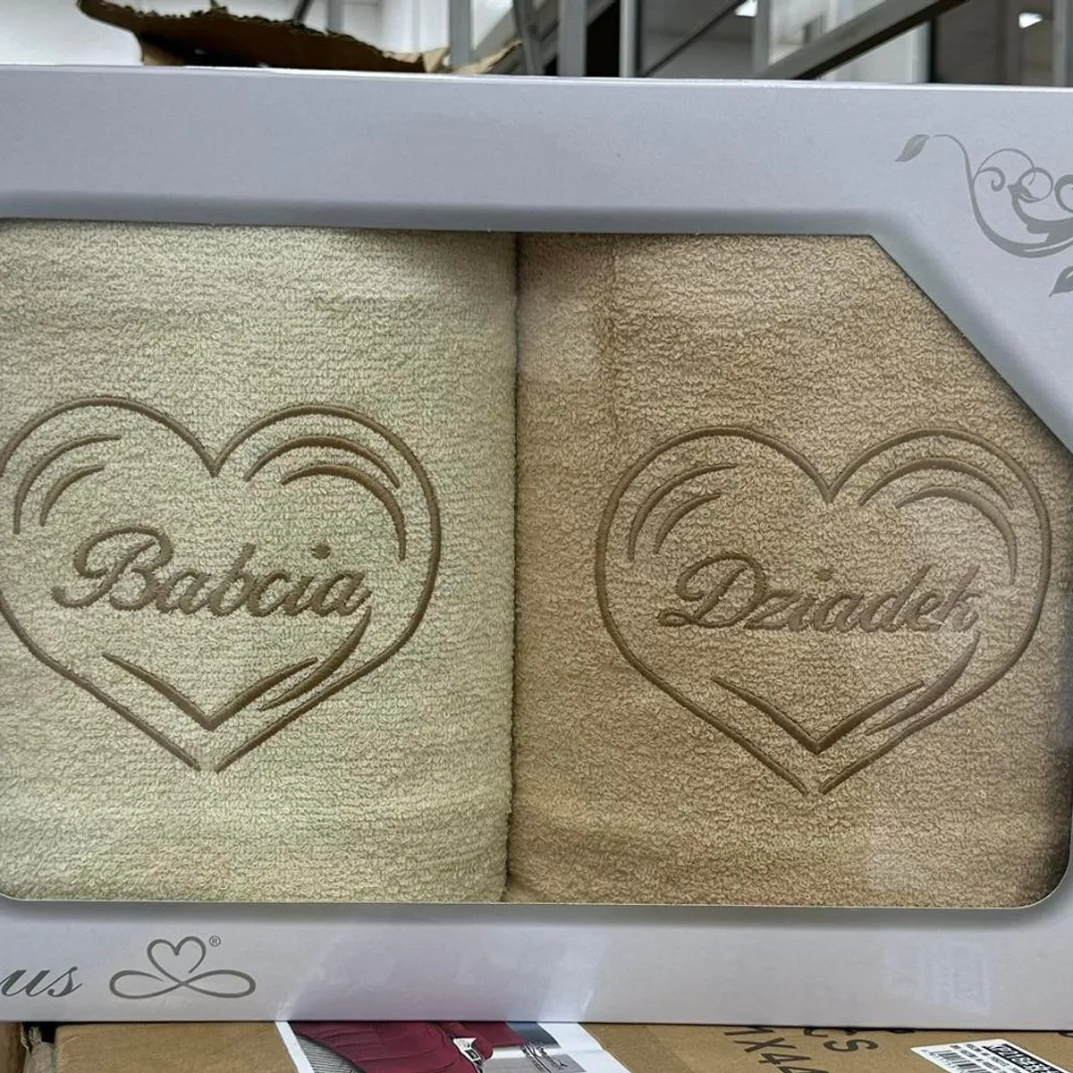 Ręczniki Babcia & Dziadek 2PCS 70/140 100% Bawełna