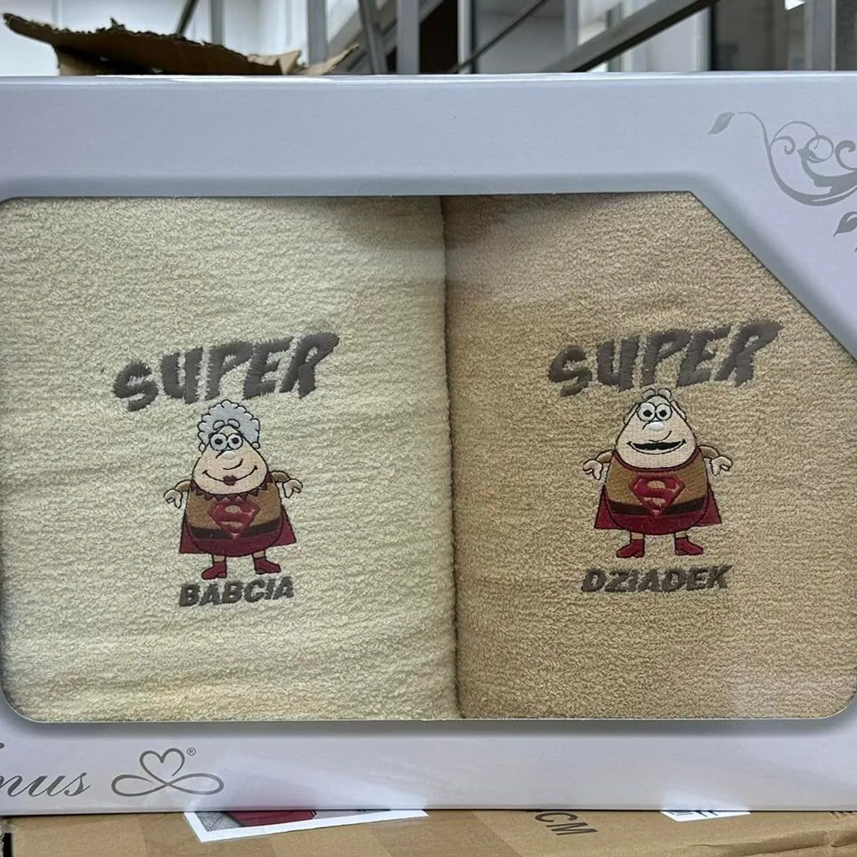 Ręczniki Babcia & Dziadek Superbohaterowie 2PCS 70/140