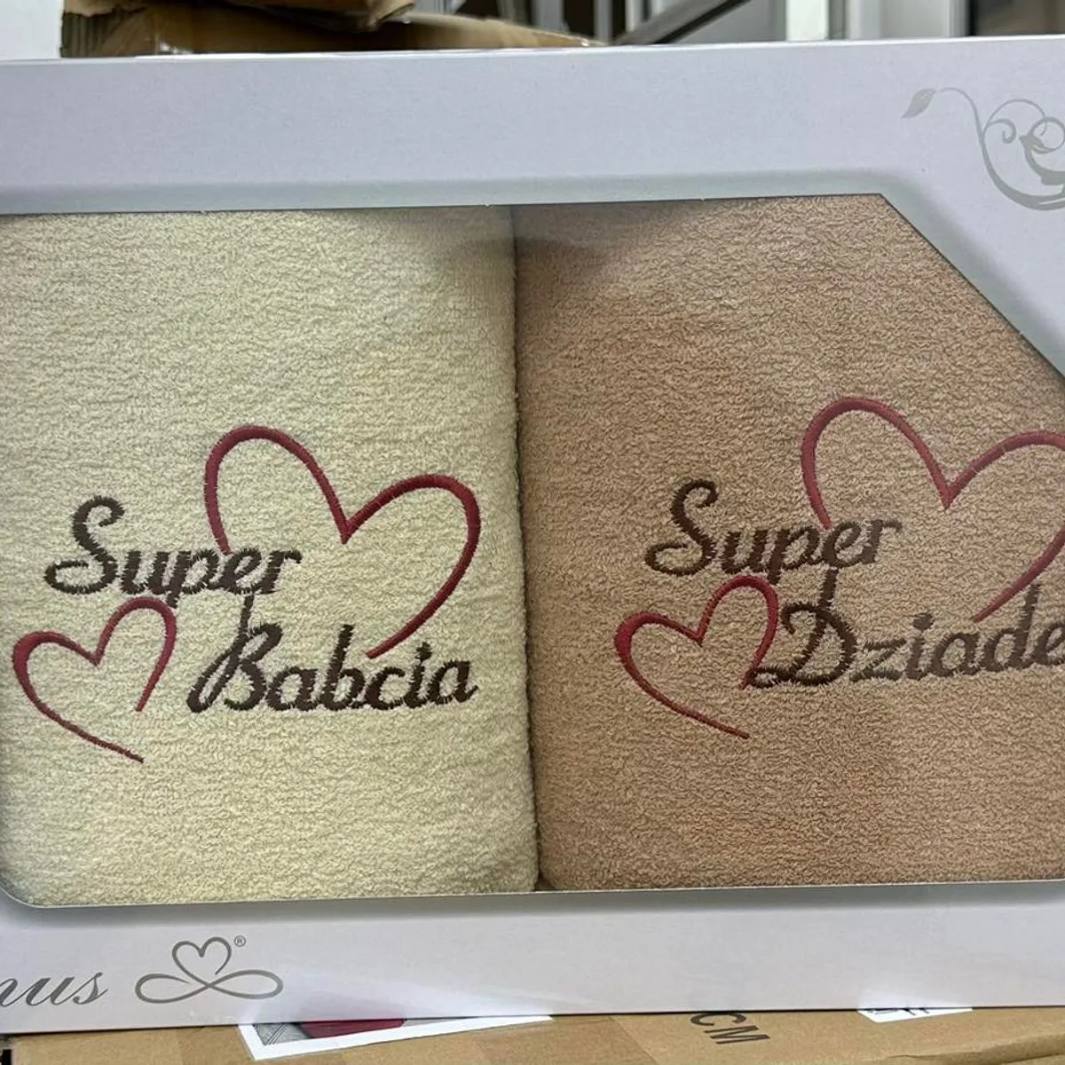 Ręczniki Super Babcia & Dziadek 2PCS 70/140