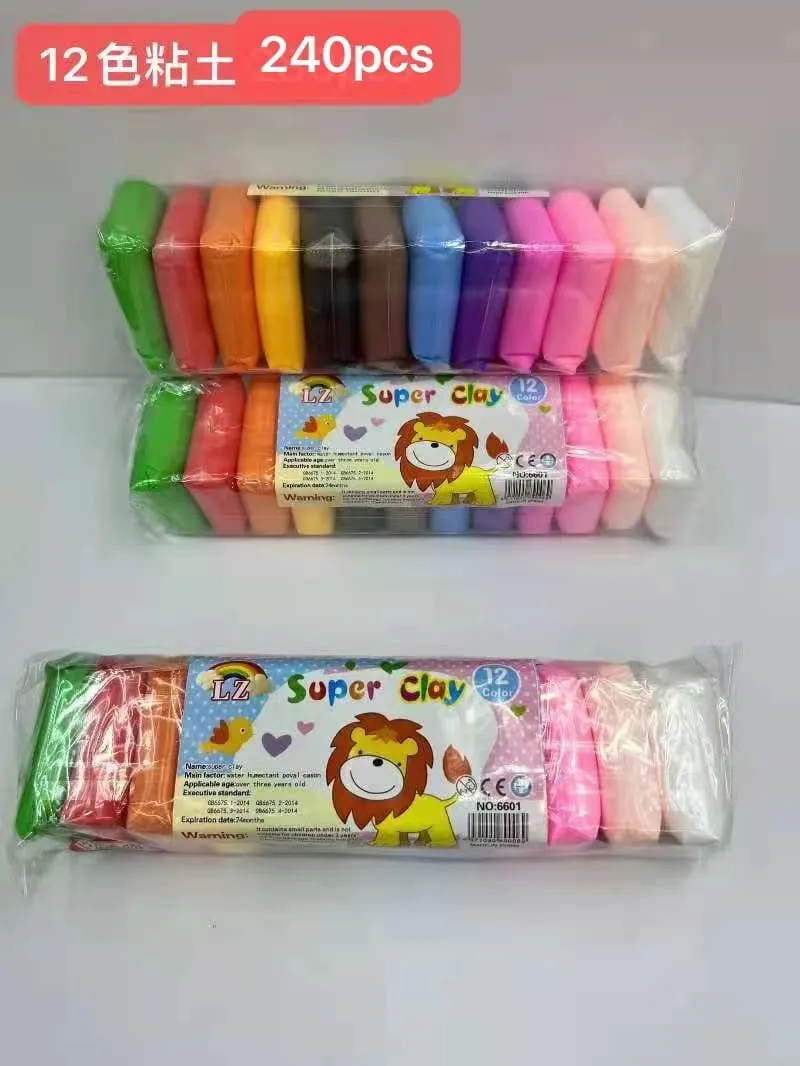 Plastelina Super Clay 12 kolorów 240pc dla dzieci