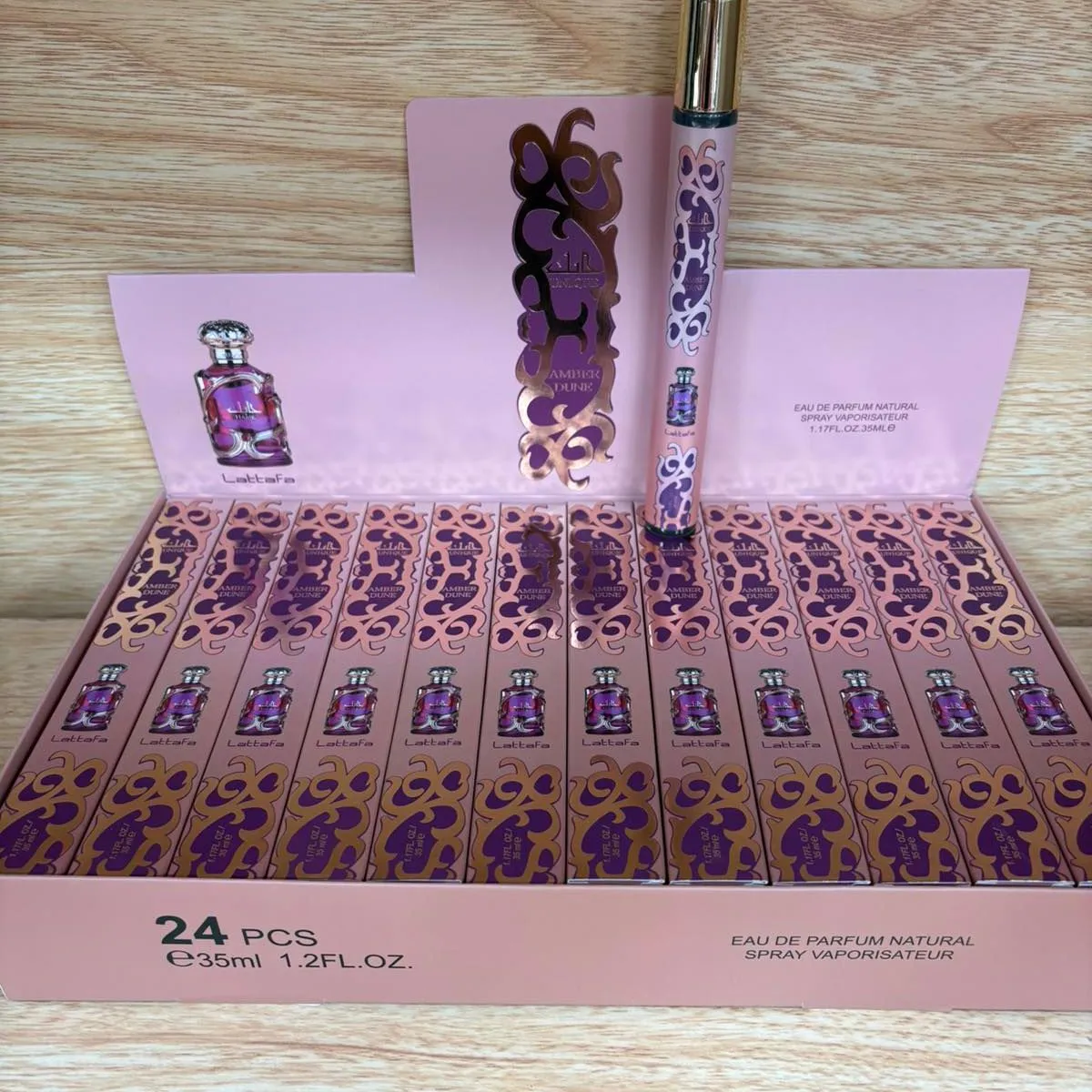 Perfumy Eau de Parfum 35ml fioletowo-różowe 24 szt