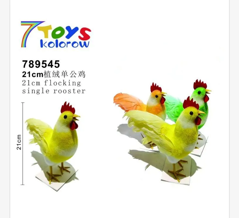 Kolorowe figurki kurek 21 cm 7TOYS 789545