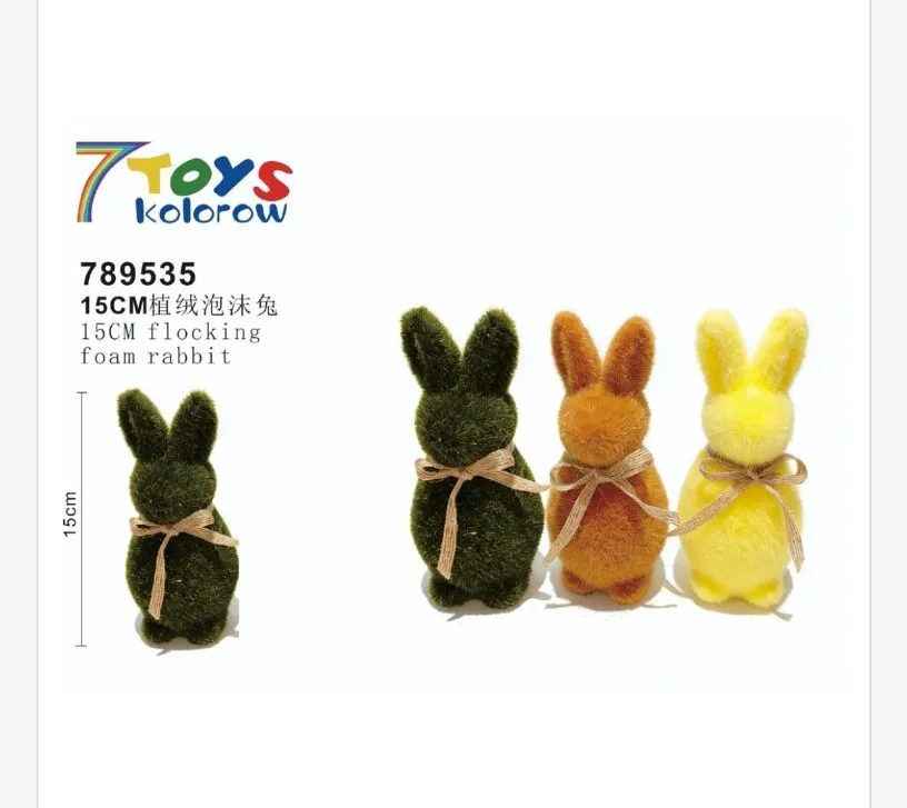 Ozdoby Wielkanocne Zajęcy Piankowe 15cm 789535