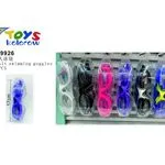 Okulary pływackie kolorowe 17 cm 12 szt