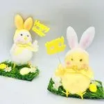 Ozdoby Wielkanocne - Kurczaki i Zające Happy Easter