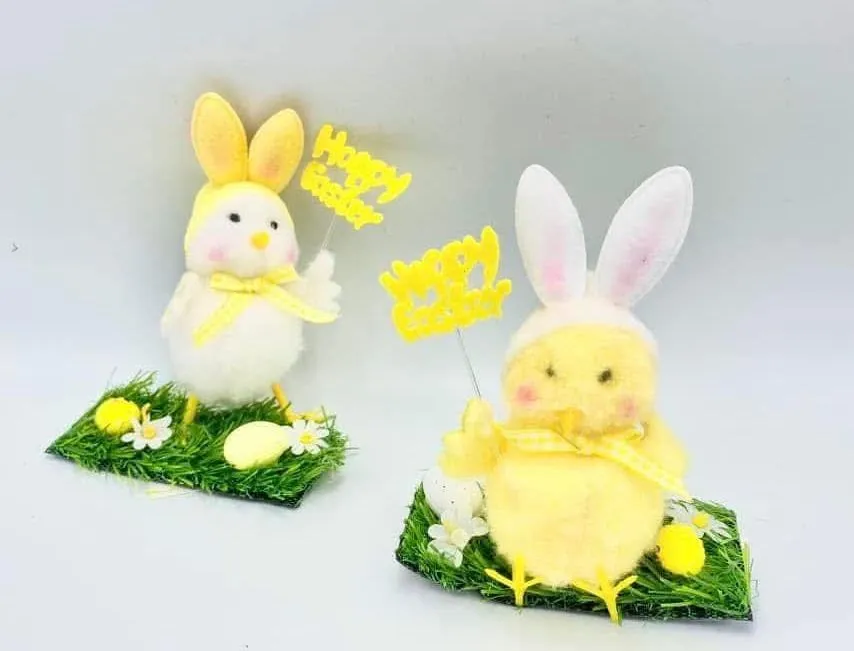 Ozdoby Wielkanocne - Kurczaki i Zające Happy Easter