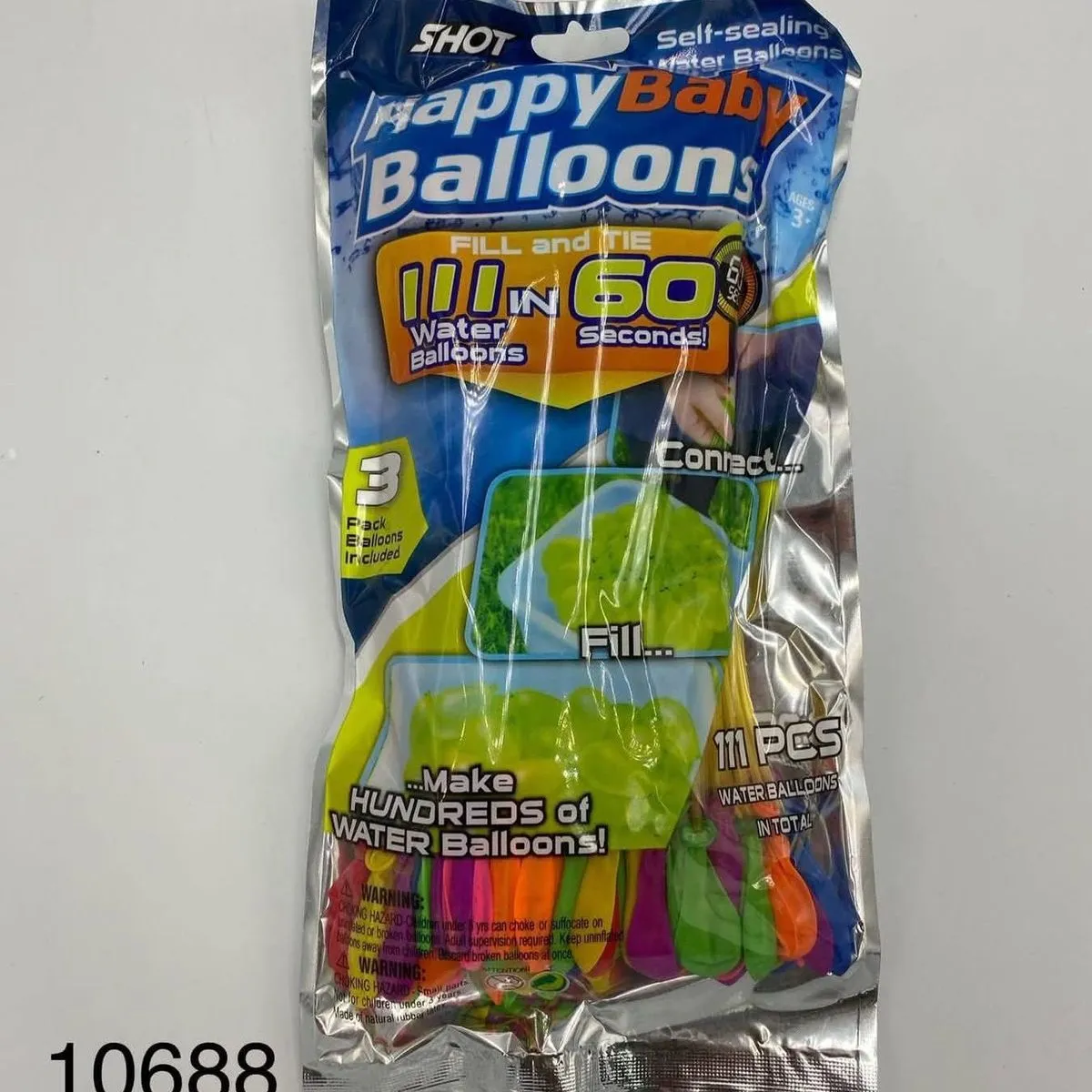 Zestaw Happy Baby Balloons 111 szt. piłki wodne