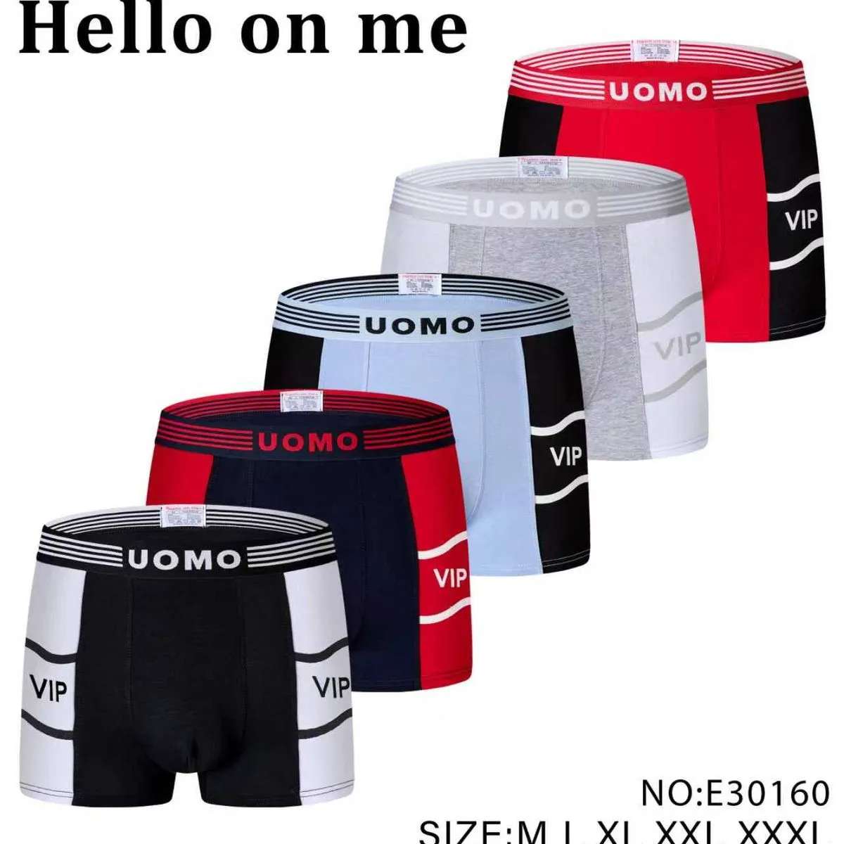 Bokserki męskie UOMO 5 szt. rozmiary M-XXXL NO:E30160