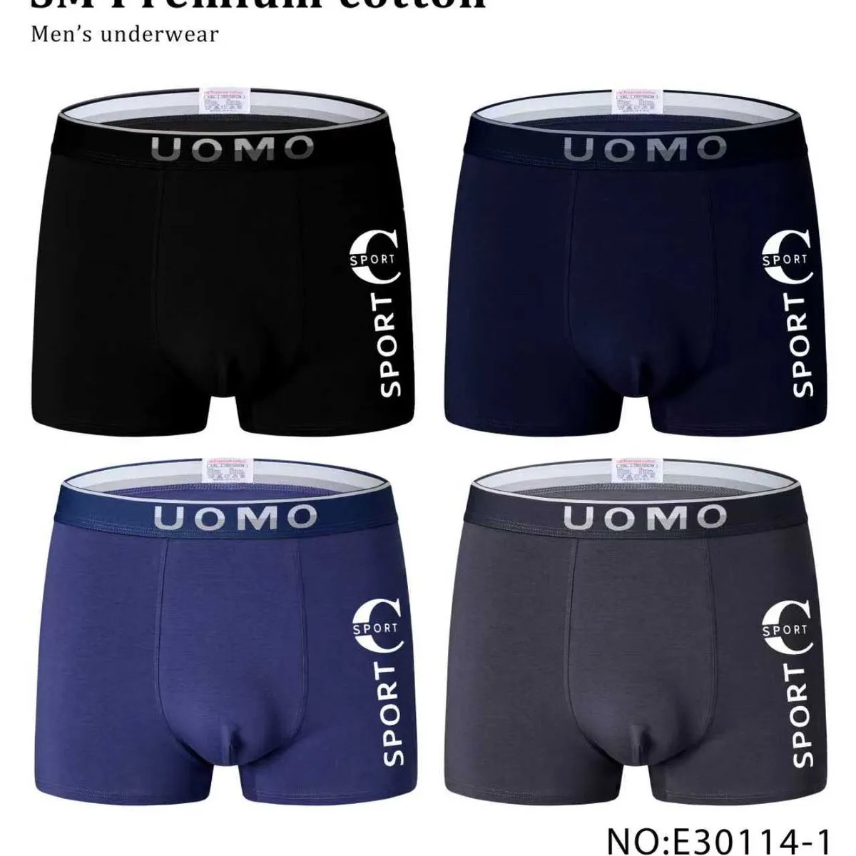 Bokserki męskie UOMO premium cotton S-M-L-XL-XXL-XXXL