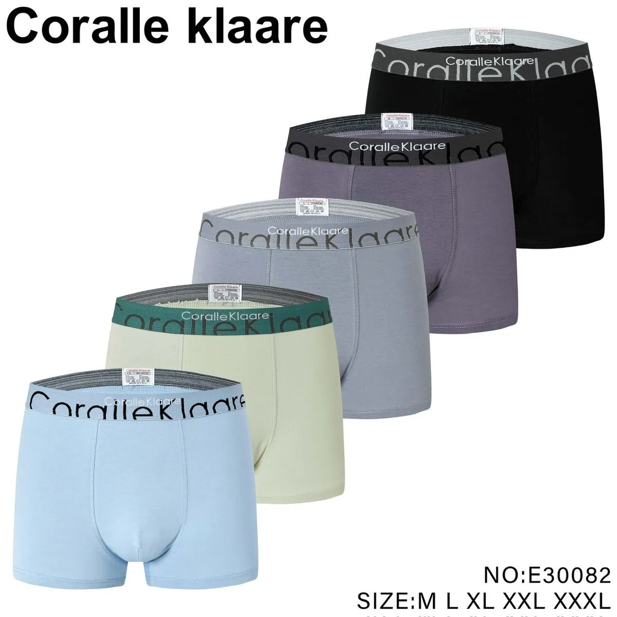 Bokserki męskie Coralle Klaare 4 szt M XL XXL XXXL
