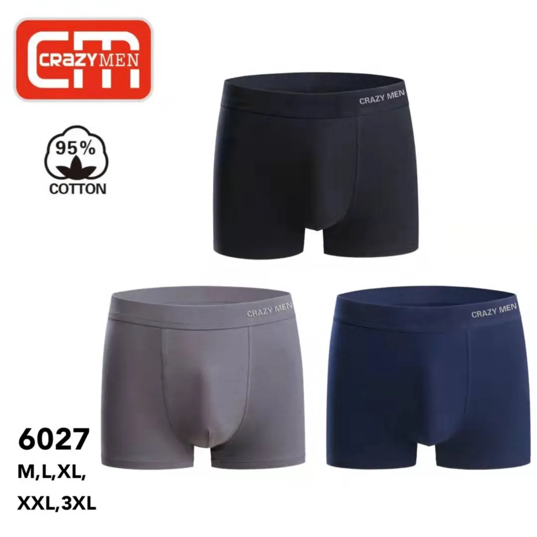 Bokserki męskie Crazy Men 95% bawełna M-L-XL-XXL 3 szt.