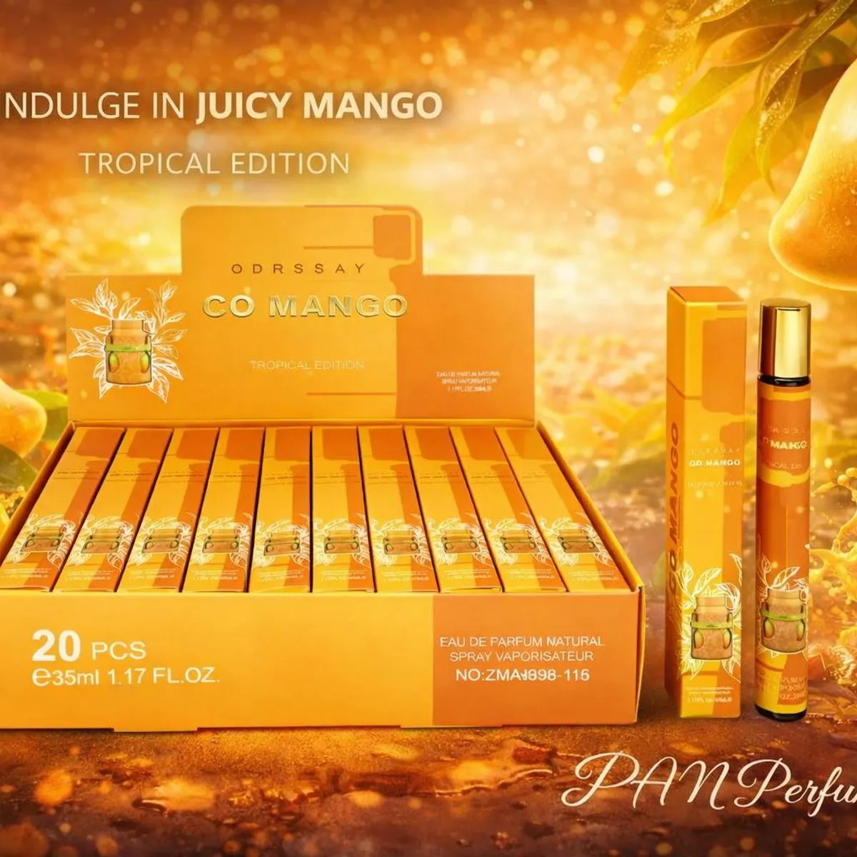 Perfumetki Co Mango 35ml - Tropical Edition, 20 szt