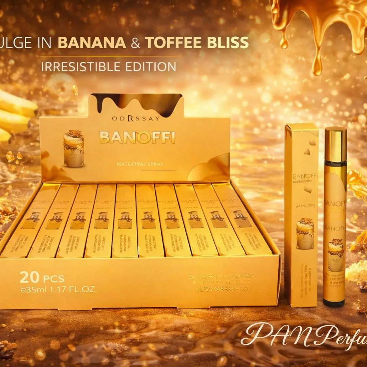 Perfumetki Banofi 35ml Indulge in Banana & Toffee Bliss 20szt