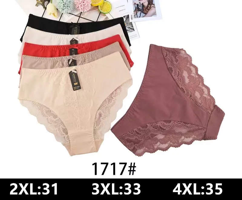 Majtki damskie koronkowe 2XL-4XL, mix kolorów