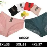 Majtki damskie koronkowe 0866, rozmiary 2XL-4XL