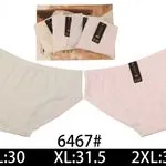 Majtki damskie bawełniane L:30 XL:31.5 2XL:33 6467#