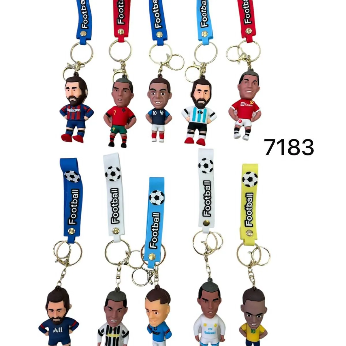 Breloki piłkarskie z figurkami zawodników 7183