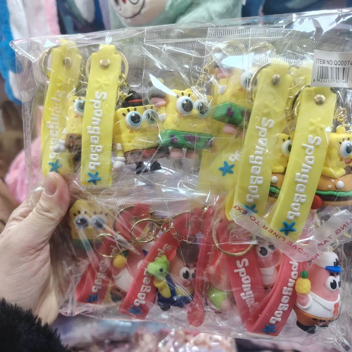 Brelok do kluczy SpongeBob figurki 24 szt
