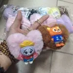 Brelok Zabawkowy Serduszko z Postaciami Zwierzęcymi