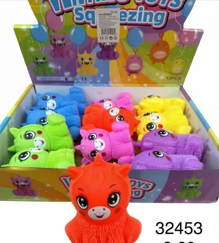 Zabawki Squeeze Toys Gniotki Mini Zwierzątka 12 szt