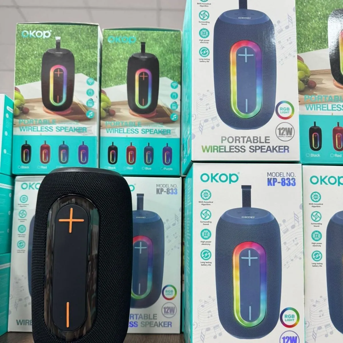 Głośnik Bluetooth OkoP MP-B83 10W Portable z RGB