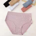 Majtki damskie XL-XXXL różowe w kropki ITEM:DM876#