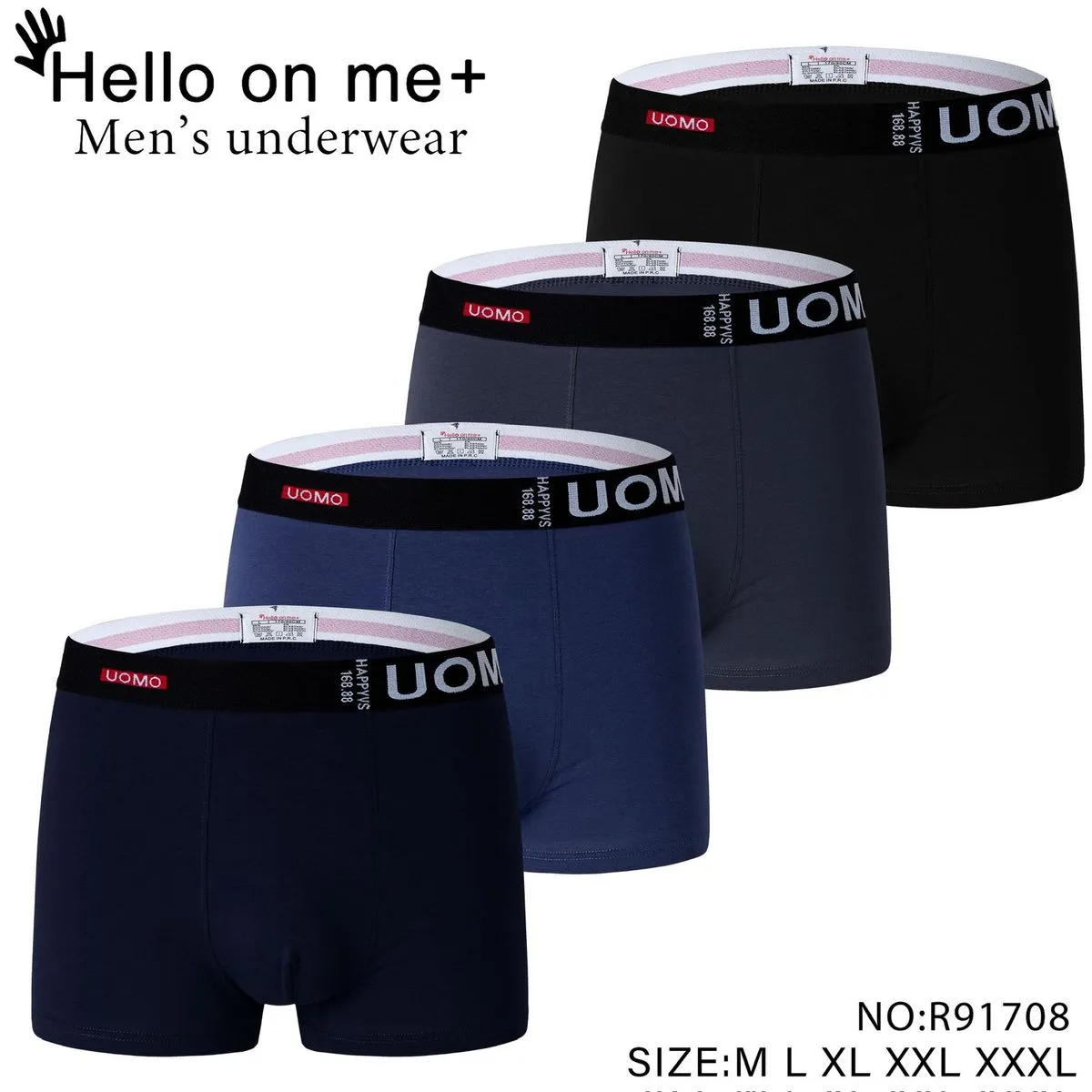 Bokserki męskie UOMU 4 szt. M L XL XXL XXXL NR: R91708
