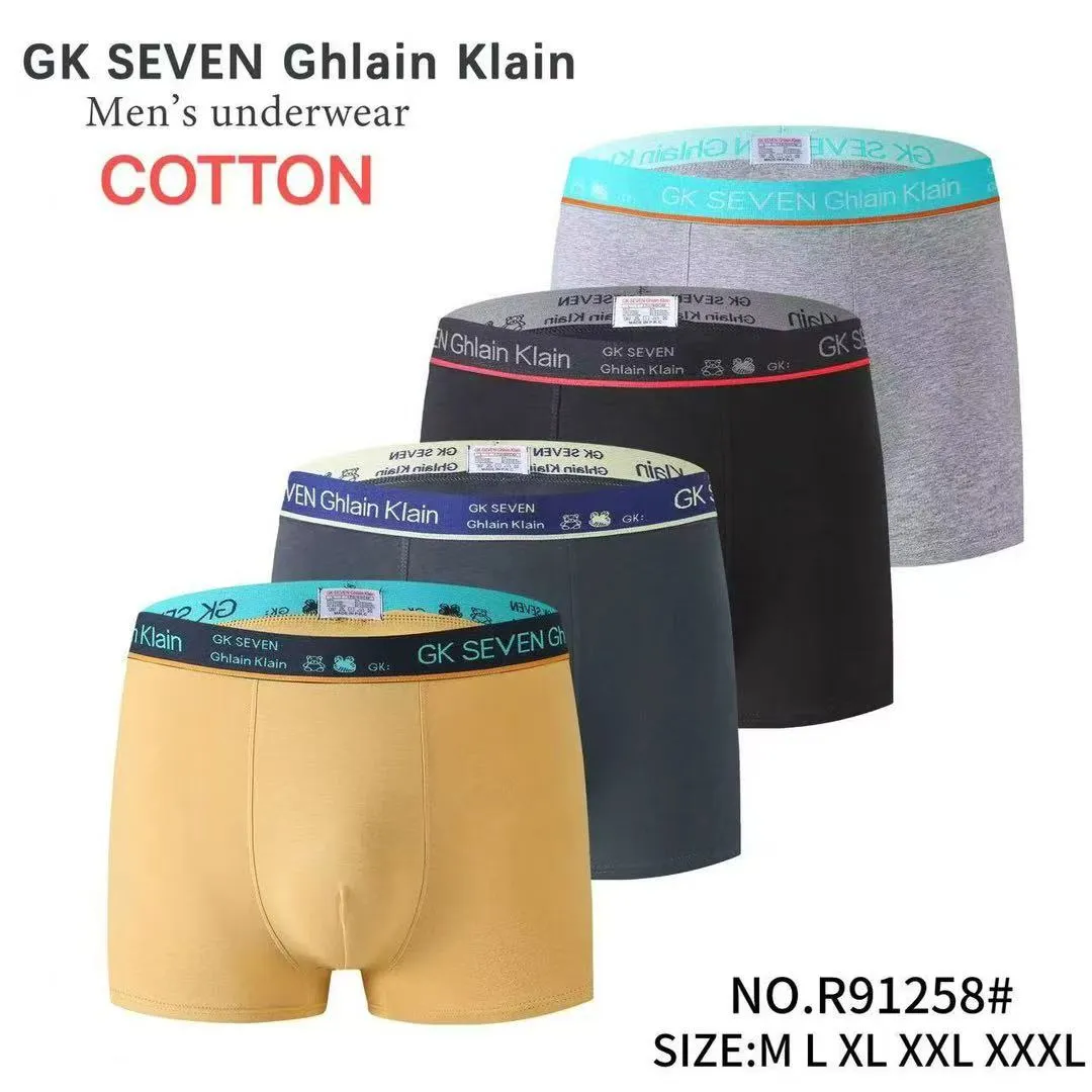 Bokserki męskie GK Seven bawełniane S-M L XL XXL XXXL 4 szt