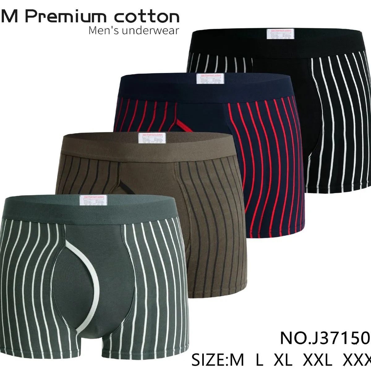 Bokserki męskie Premium bawełna S-XXL NO J3750