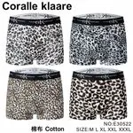 Bokserki męskie Corallek 4 szt. wzór panterka M-L-XL-XXL-XXXL
