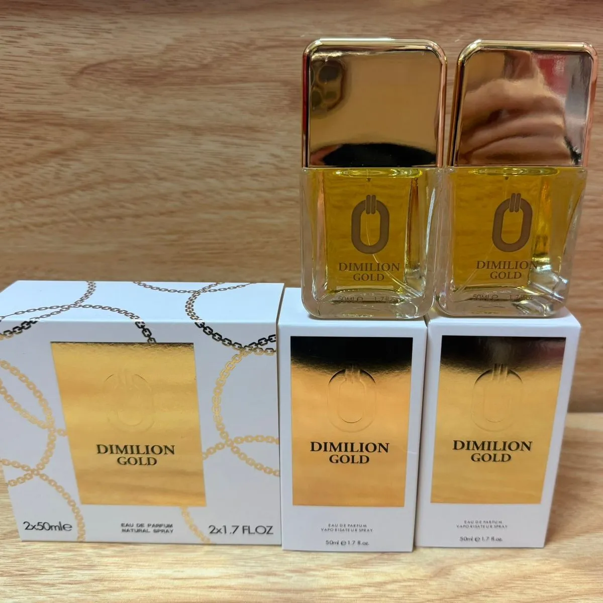 Zestaw Perfum Dimilion Gold 2x50ml EDP Woda Perfumowana
