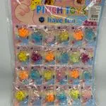 Zestaw Pinch Toys Gniotki Łapki 24 szt. - Kolorowe Mini Zabawki