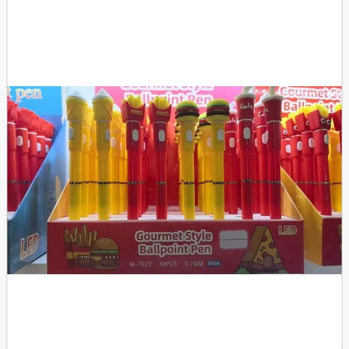 Długopis Ballpoint Pen Gourmet Style LED, mix fast food, 48 szt.
