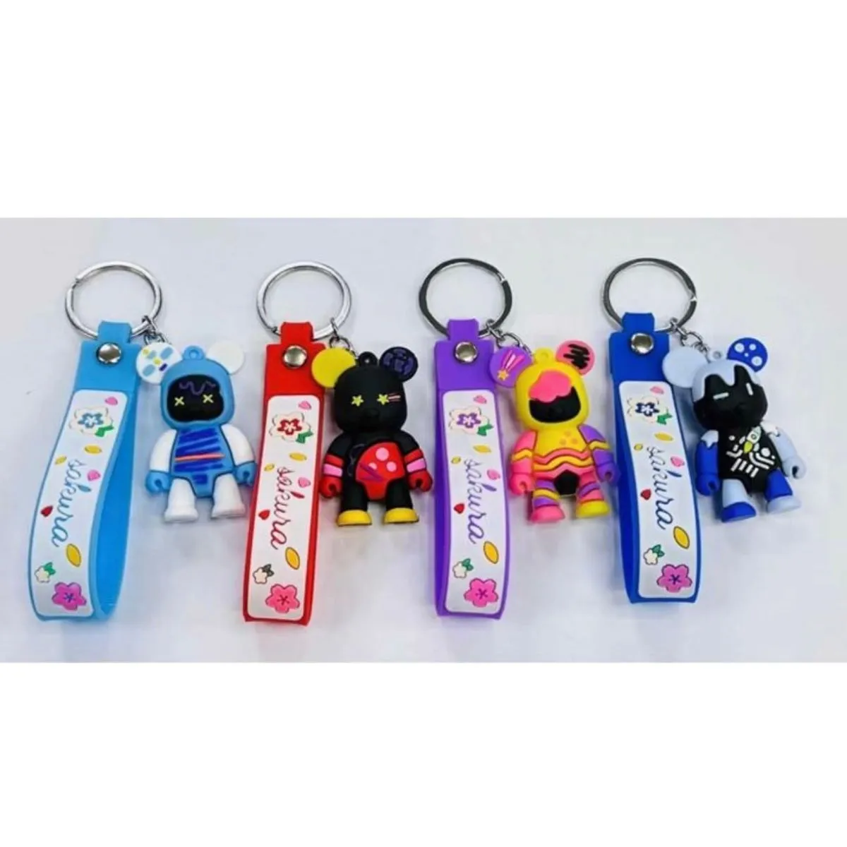 Brelok do Kluczy Figurka Sakura Mix Kolorów, 24 szt.