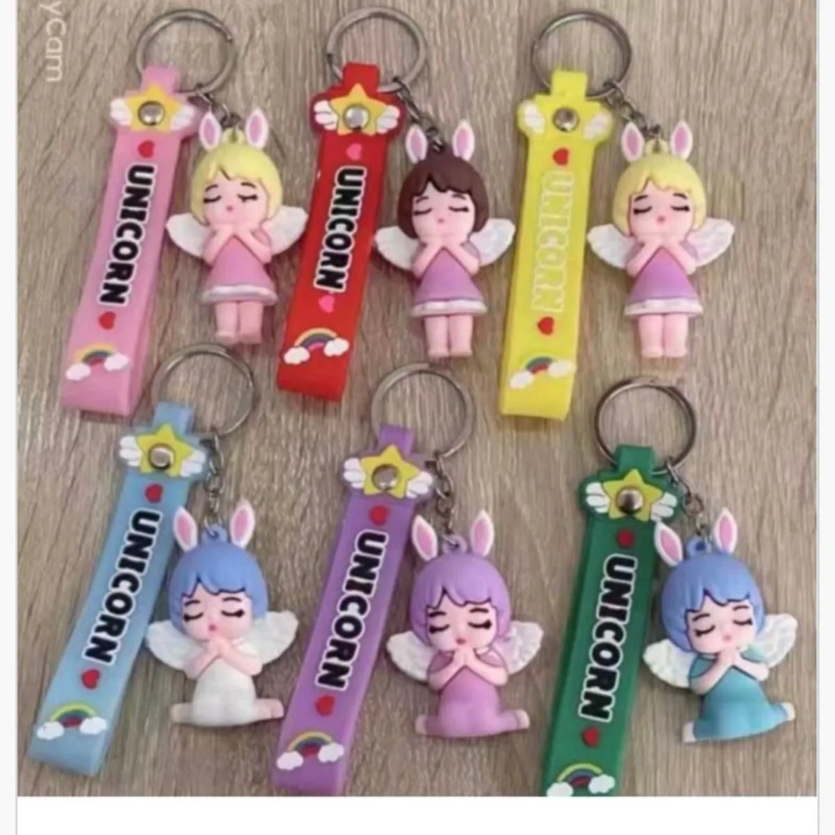 Brelok Figurka Dziewczynka Aniołek Unicorn 24szt
