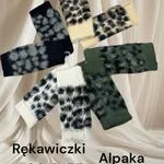 Rękawiczki damskie alpaka wzór leoparda, 6 kolorów