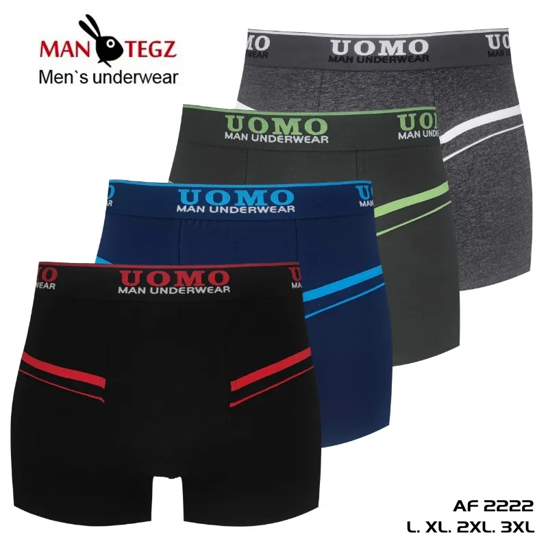 Bokserki męskie UOMOMO 4 szt. L XL XXL XXXL AF222