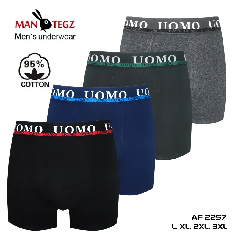 Bokserki męskie OMO 4 szt. rozmiary L XL 2XL 3XL AF2257
