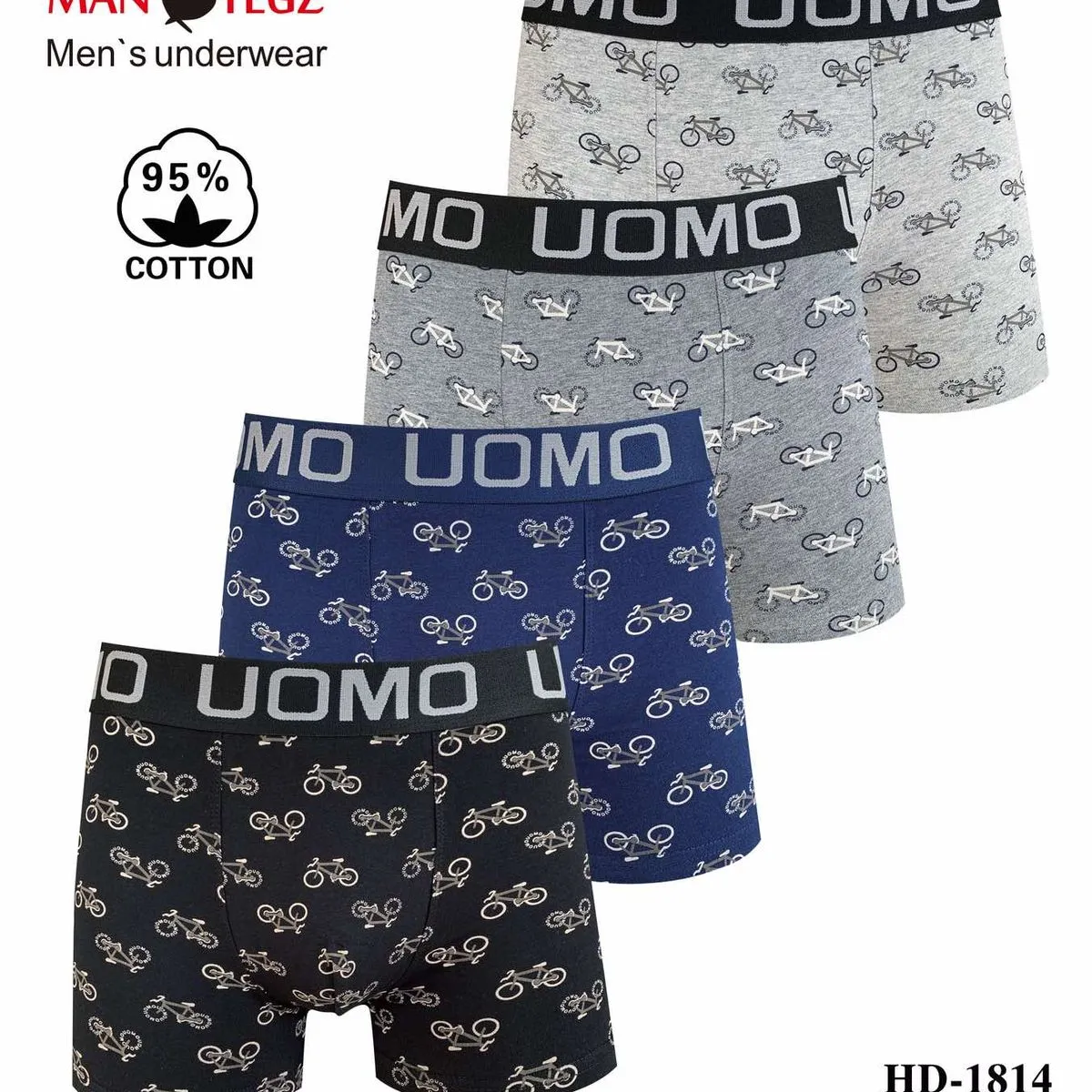 Bokserki męskie Man Tegz 95% bawełna M-L-XL-XXL-3XL HD-1814
