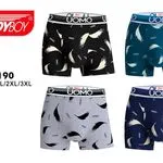 Bokserki męskie TrendyBoy Uomo wzór piór M/L/XL/XXL/3XL