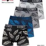 Bokserki męskie OMO 4 szt M-L-XL-XXL granat/szary/czarny